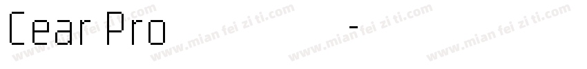 Cear Pro 普通西方字体转换